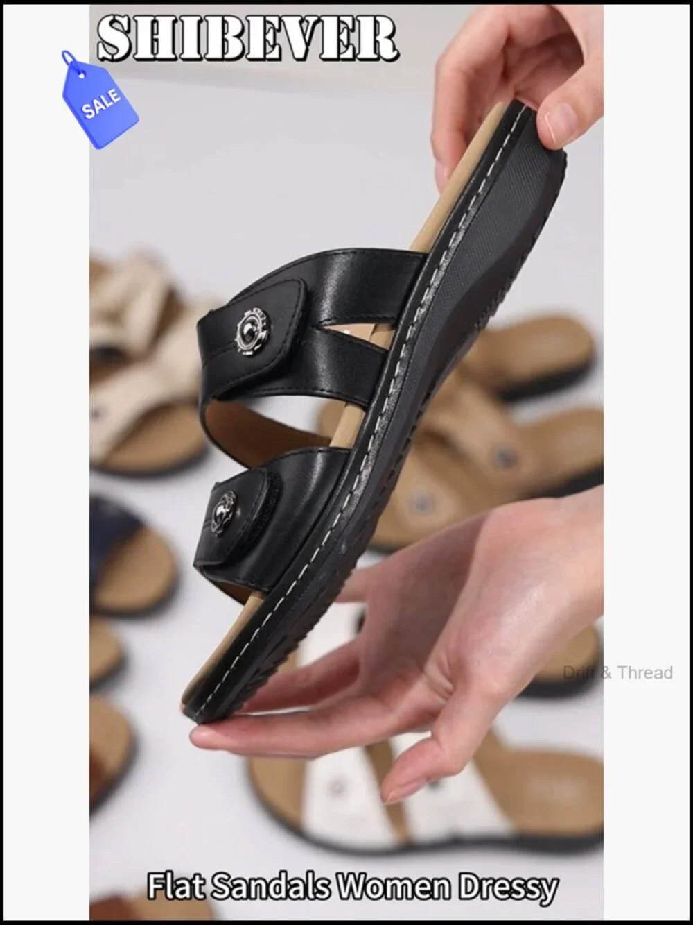 Women's Orthopedic Sandals Non Slip Arch Support Comfort Slides Size 5-11